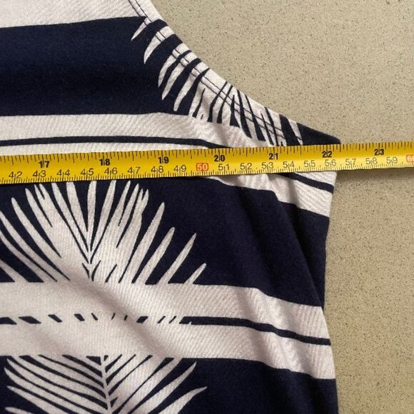LANDS END SUMMER MAXI TANK DRESS 💎HOST PICK 💎 PALM PRINT EUC XL COTTON - Picture 9 of 14